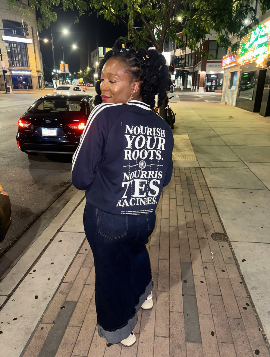 Nourish Your Roots Track Sweatshirt